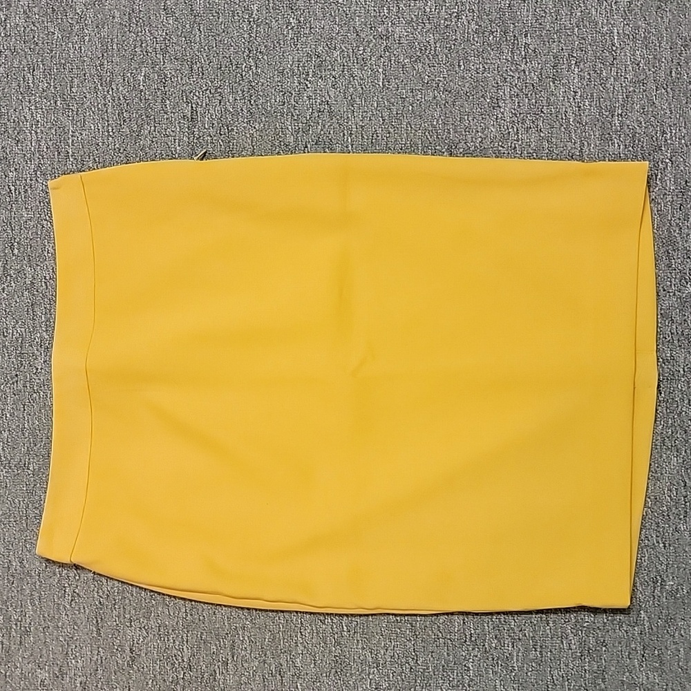 Mustard yellow pencil skirt size 10
